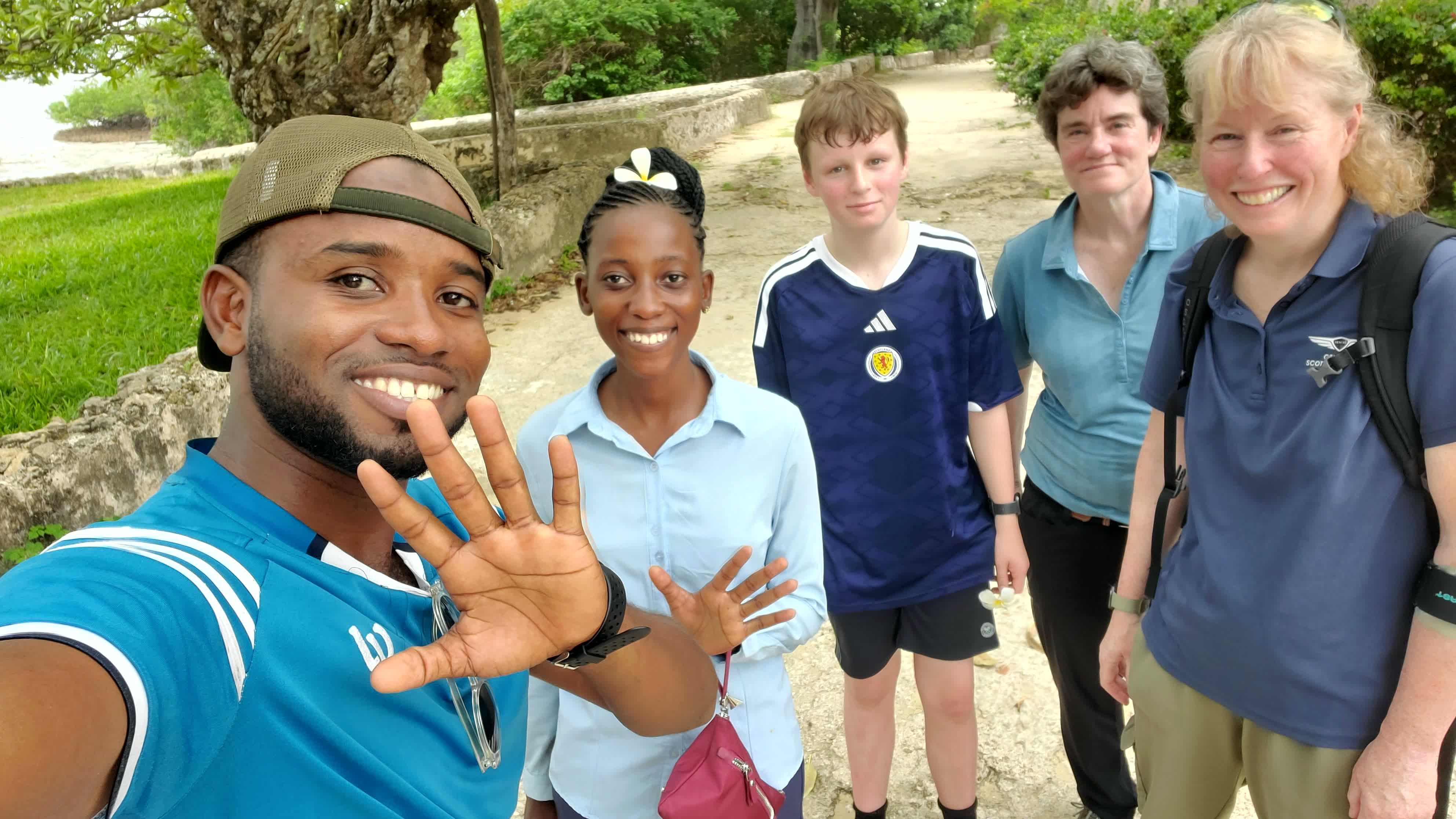 Happy travelers enjoying Mafia Island